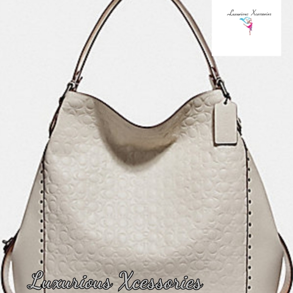 💞NWT Large Coach Edie Shoulder Bag💞